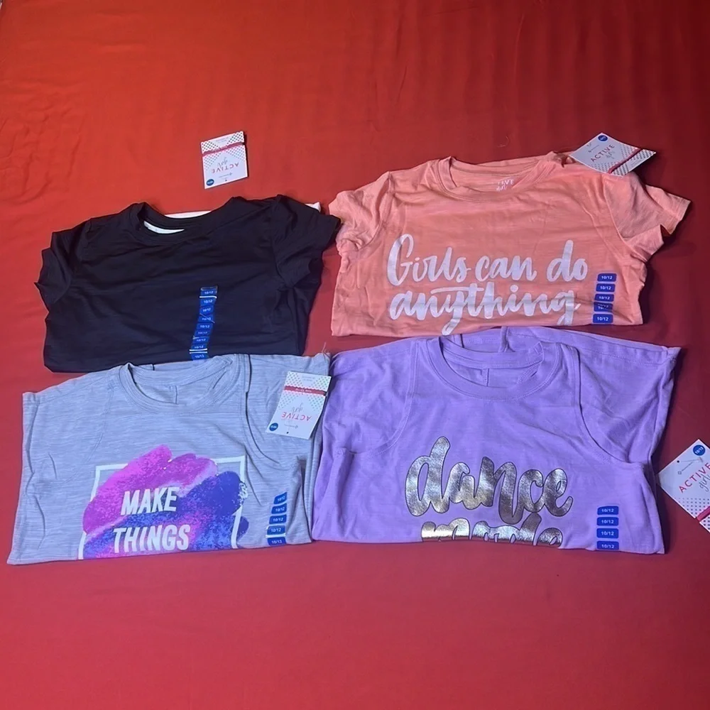 Bundles 4 Active girls Shirts Size 10/12